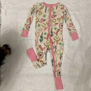 Little sleepies 18-24 months zippy. Cowgirl print.